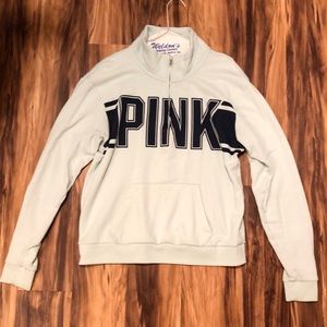 Victoria Secret - Pink 3/4 Zip Up Sweater